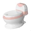 Toiletten-Übergangssitz mit Aufbewahrung und Bürste, für den Innen- und Außenbereich, Kompakte Größe