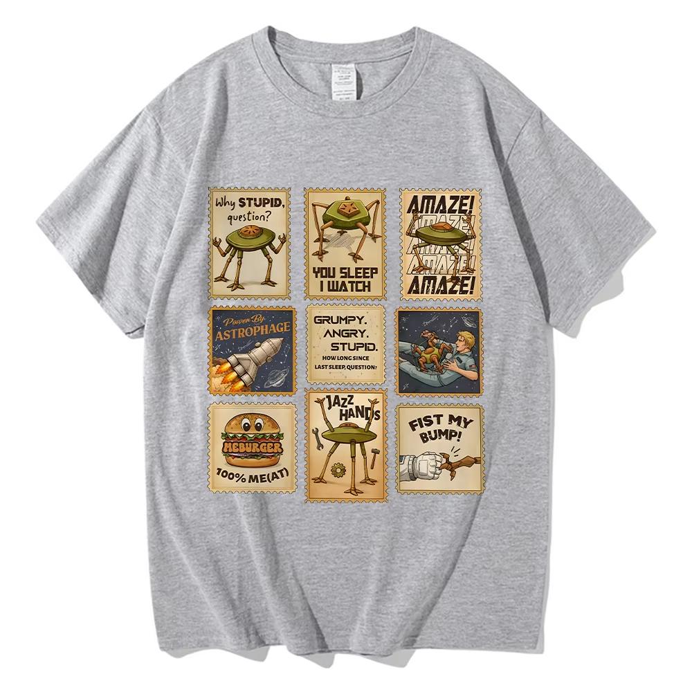 

Comfort Project Hail Mary T Shirt Stamps Shirt Rocky Amaze Graphic Tee FeUnisex Unisex Round Neck Short Sleeve Cotton Soft Tshirts 4XL