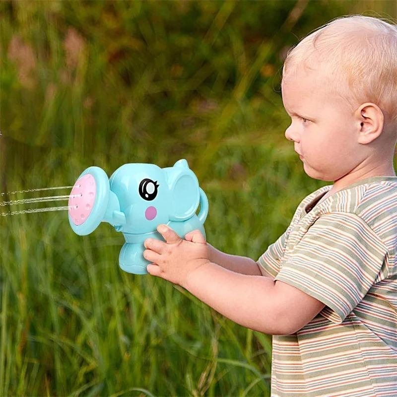 Zabawka do kąpieli Słoń - Zraszacz do wanny i konewka dla maluchów, Zabawna zabawka do przelewania na czas kąpieli dla chłopców i dziewczynek