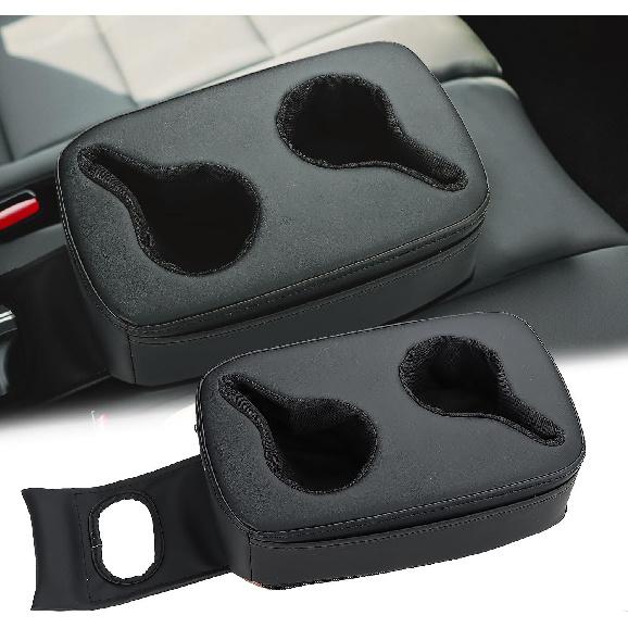 MARCHFA Automotive Cup Holders Tray Car Drink Holder SUV Back Seat Organizer Accessories Couch Cup Holder Tray Pillow Small (Reverse Direction Cup