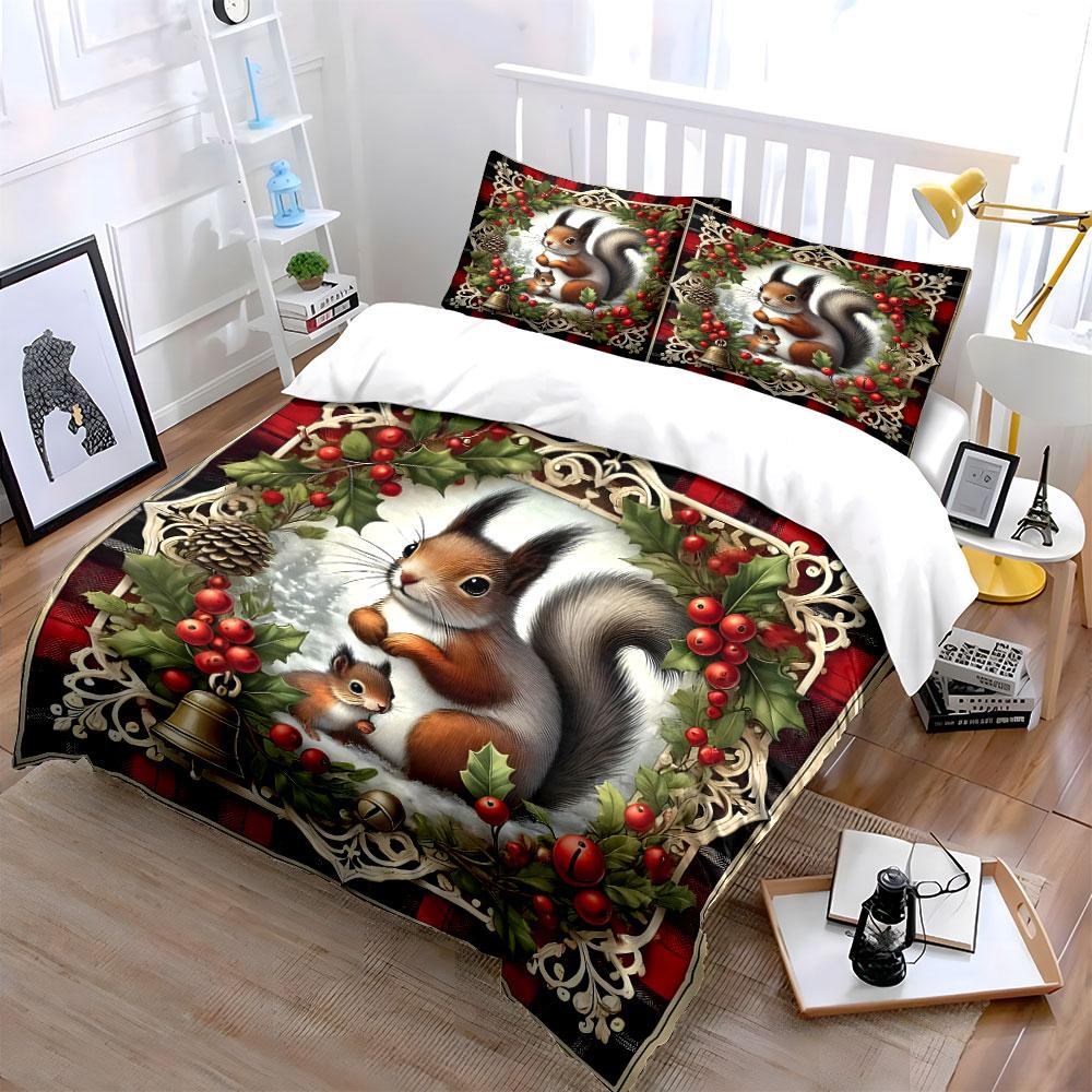 Whimsical woodland harmony Bedding sets Duvet cover sets Duvet covers Pillowcases(1*Duvet Cover 2*Pillowcases without duvet insert)
