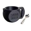 Držák na nanuk v kelímku ve tvaru kettlebellu s místem na lžičku Vtipný protiskluzový držák na nanuk pro 16oz kelímky Novinka Dárek pro milovníky fitness Fanoušky nanuků