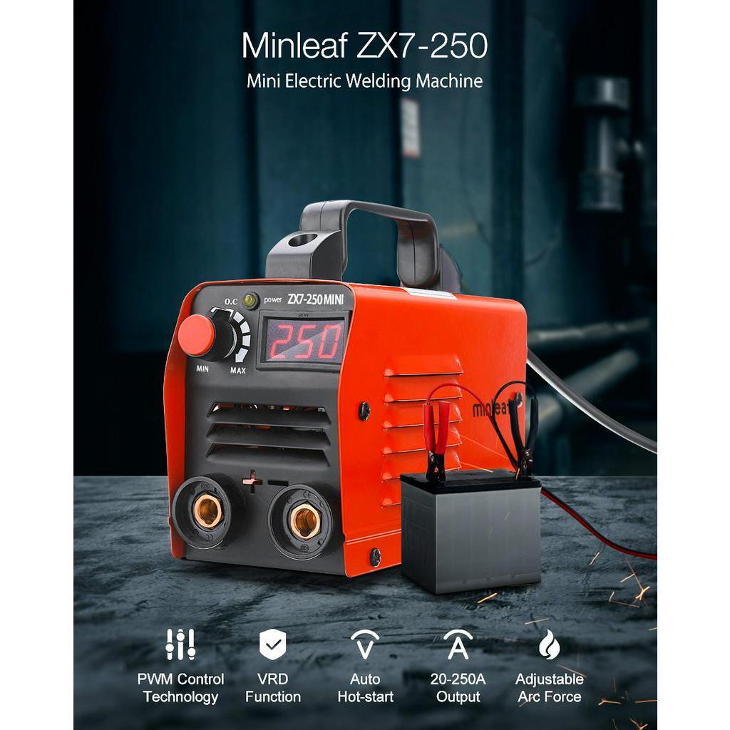 ZX7-250 250A Mini Electric Welding Machine Portable Digital Display MMA ARC DC Inverter Plastic-welder Weld Equipment Durable