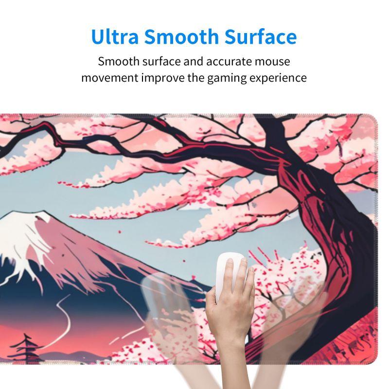 1000x500mm Home New HD Mousepad Sakura Japanese Cherry Blossom Mousepad Game keyboard pad Non-Slip Office PC Mount Fuji Mice Pad