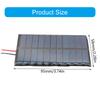 Portable Solar Plate with Wire 5V 120mA 0.8W Small Cell Module Polysilicon Board Outdoor Solar Battery Charger Easy Use