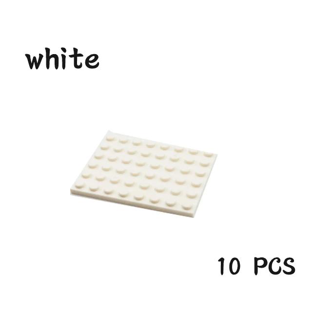 

10pcs DIY Building Blocks 6x8 Dot 12Color Educational Creative Toys for Children Size Compatible With 3036 Thin Figures Bricks