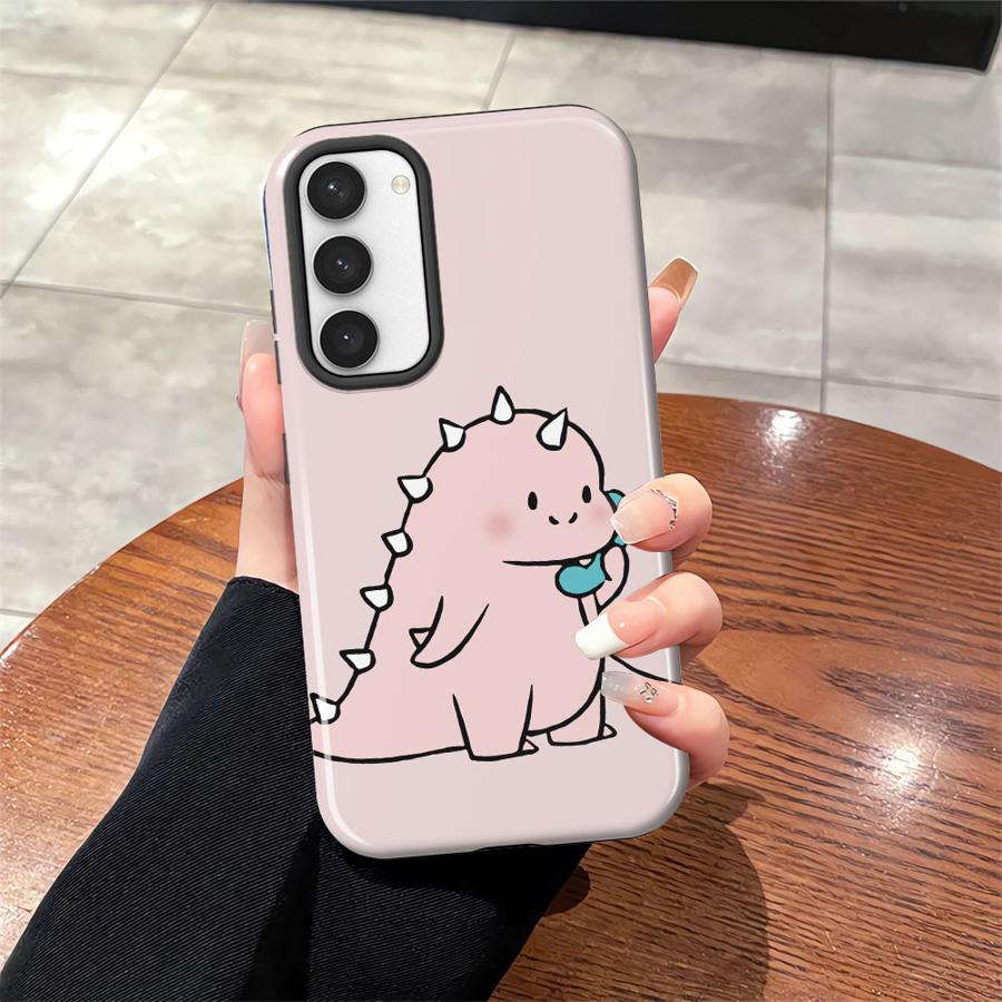 

Couple Little Dinosaurs Soft Cover Capa Phone Case for Samsung Galaxy S25 S25Ultra S20 FE A26 S23Ultra S24 Ultra A16 A56 S23 A36 Galaxy A36 5G