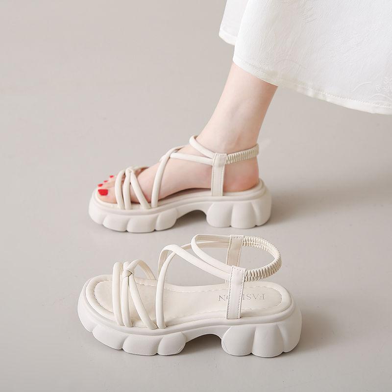 Beach Outdoor Platform Women's Sandals Roman Style Summer 2025 Offers High Quality Trending Comfortable Luxury Ladies Shoes Sale