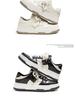 Meiretu 2024 Height-Boosting White Sneakers for Boys - Korean Style Spring Thick-Soled Casual Sports Shoes
