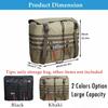 Khaki Large Capacity Outdoors Spare Tire Tool Storage Bag Trash Bag SUV Trunk Organizer for Outdoor Off-Road Recovery Gear