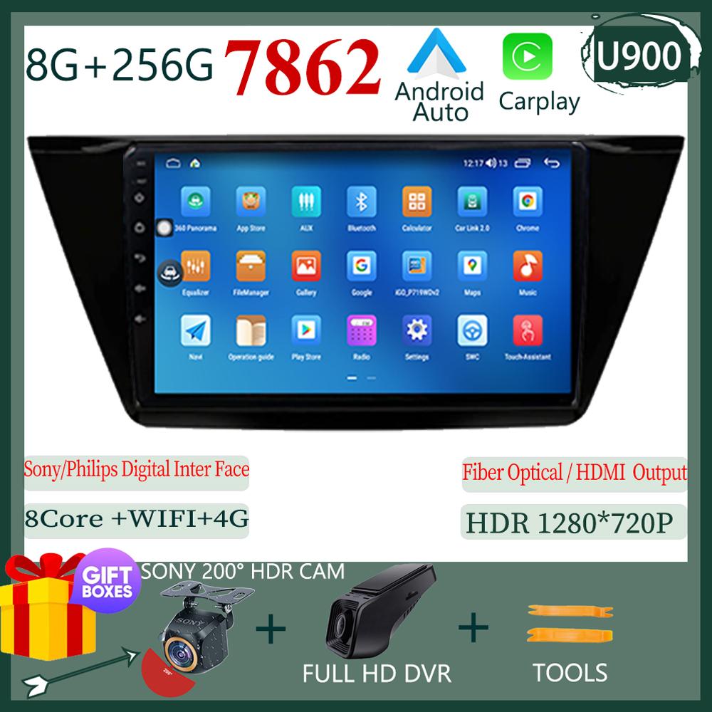 Android 14 For VW Volkswagen TOURAN 2016 2017 2018 5G Wifi BT Car Radio Multimedia Video Player Navigation Sony Cam No 2 Din Dvd