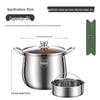 Chuyi Qi 30CM Thickened Stainless Steel Stockpot with Steamer