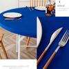 Elastic Round Fitted Tablecloth Waterproof Oil-Proof Wedding Party Table Cover Dust-Proof Oil-Proof and Skid-Proof Nordic Style