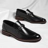 Fashion New Trend Men PU Leather Loafers Non Slip Walking Flats Outdoor Slip On Casual Shoes Breathable Man Driving Shoes Business Shoes