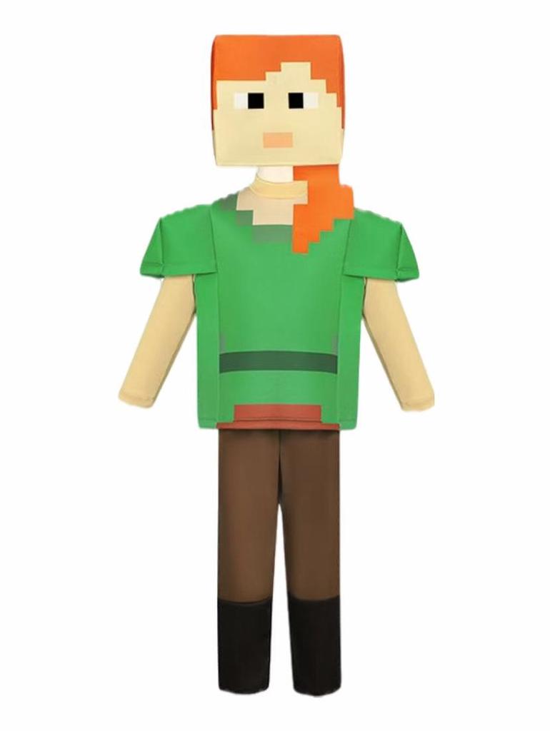 Ο Κόσμος μου Minecraft Κοστούμι Cosplay Αποκριών με Διαμαντένια Πανοπλία