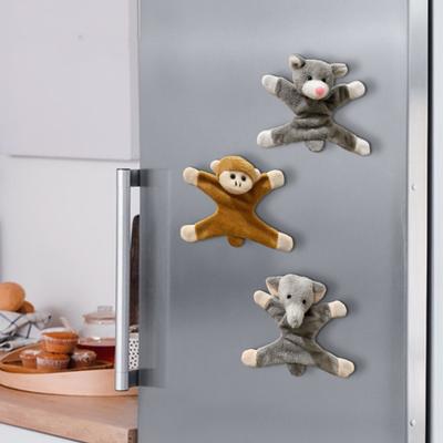 Magnete da Frigo Animali di Peluche Cartoni Animati Bambola di Peluche Decorazione Magnetica per Frigo Ornamento per Casa Ufficio Cucina Armadietto