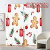 2pcs,Curtains Christmas Candies Ornaments Trees (3) Popular Contemporary Curtains Versatile Durable Polyester Curtains