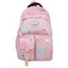 Spotted Fashion Colored Cherry Pattern Student Backpack For High School Use