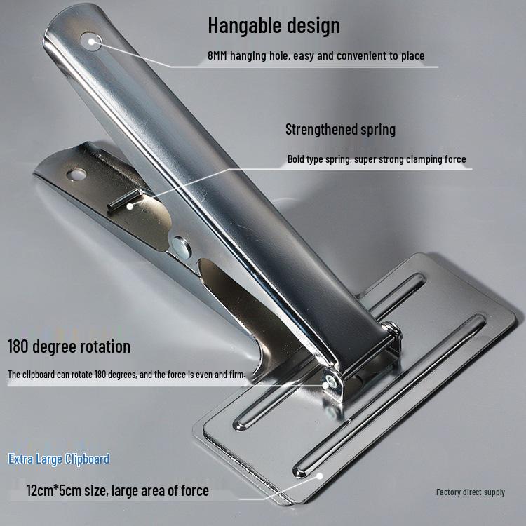 Extra Large Iron Clip for Binding and Organizing A4 Accounting Vouchers and Receipts