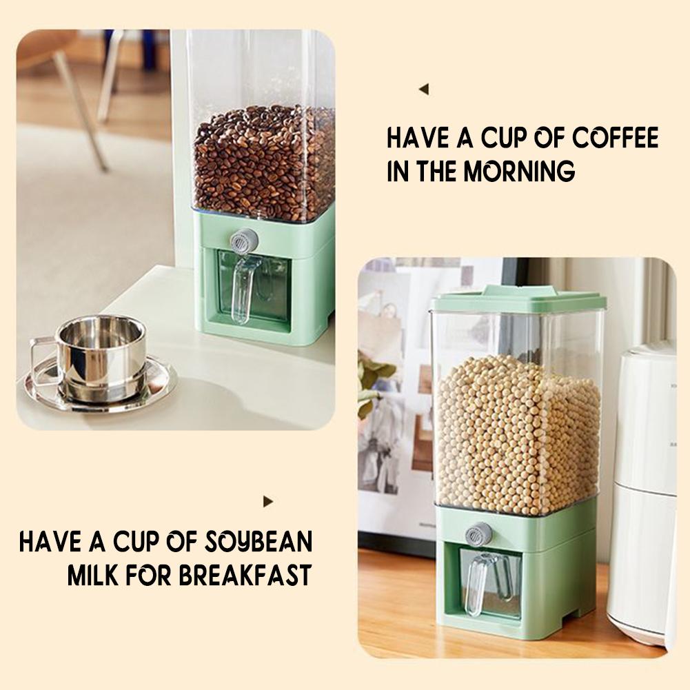 Cutie de depozitare a cerealelor sigilată tip presă de 3750 ml, durabilă, rezistentă la umiditate, pentru nuci și boabe de cafea