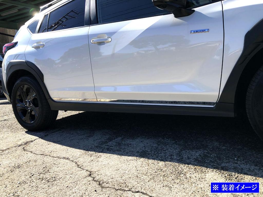 BRIGHTZ Impreza GU Super Mirror Finish Stainless Steel Plated Side Door Under Molding 4PC GU6 GU7 GU6 GU7 GU6 GU7 [SID-MOL-193]