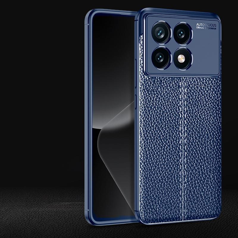 

Чехол для Poco X6 Pro, чехол для Xiaomi Poco X6 Pro, противоударный защитный чехол для линз, задняя броня из ТПУ, мягкая кожа, Fundas Poco X6 Pro For Poco X6 Pro темно-синий