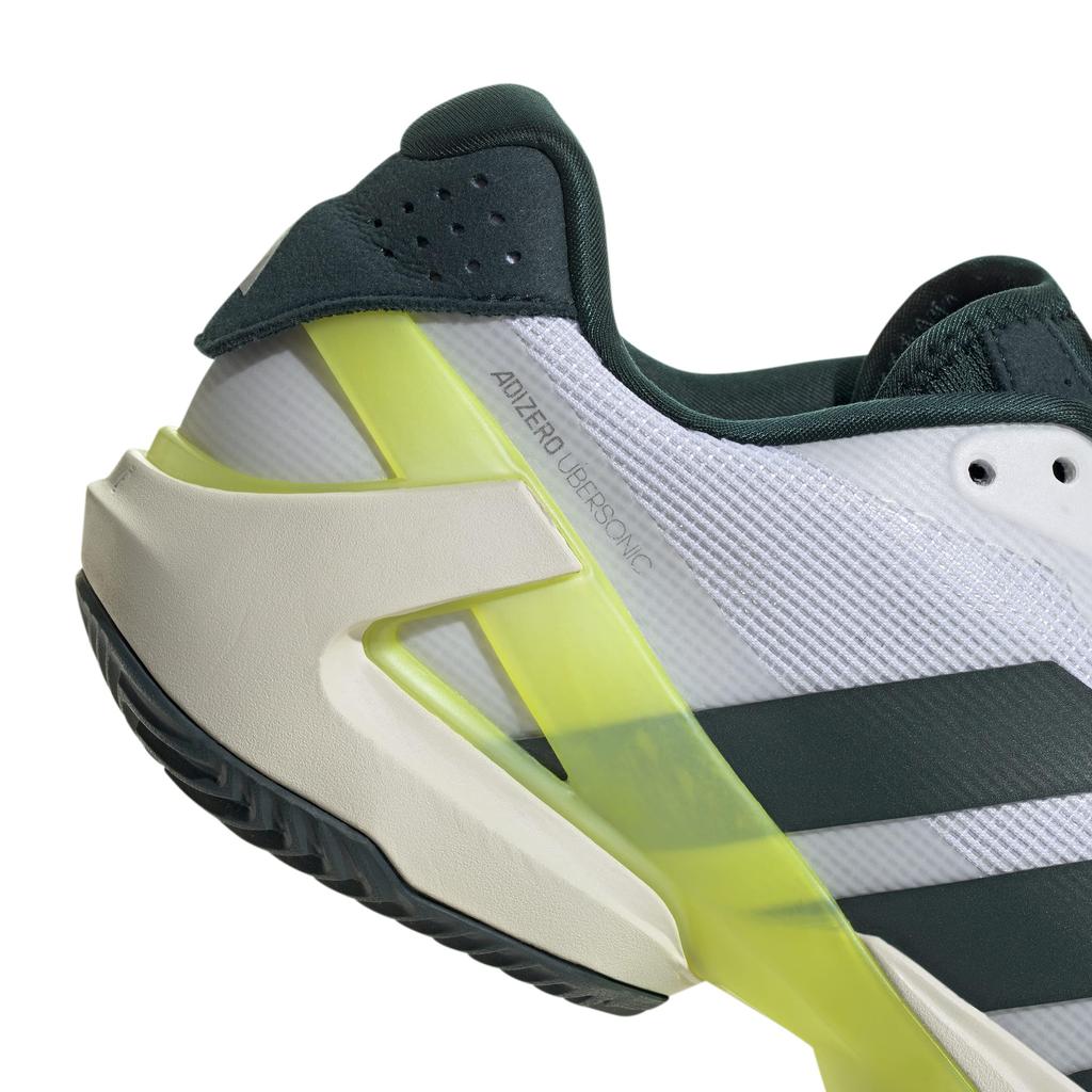 Adidas Adizero Ubersonic 5 Clay Tennis Shoes, NJD41, Aurora Ivy/Footwear White/Footwear White (JR2713), Size 25.0 cm