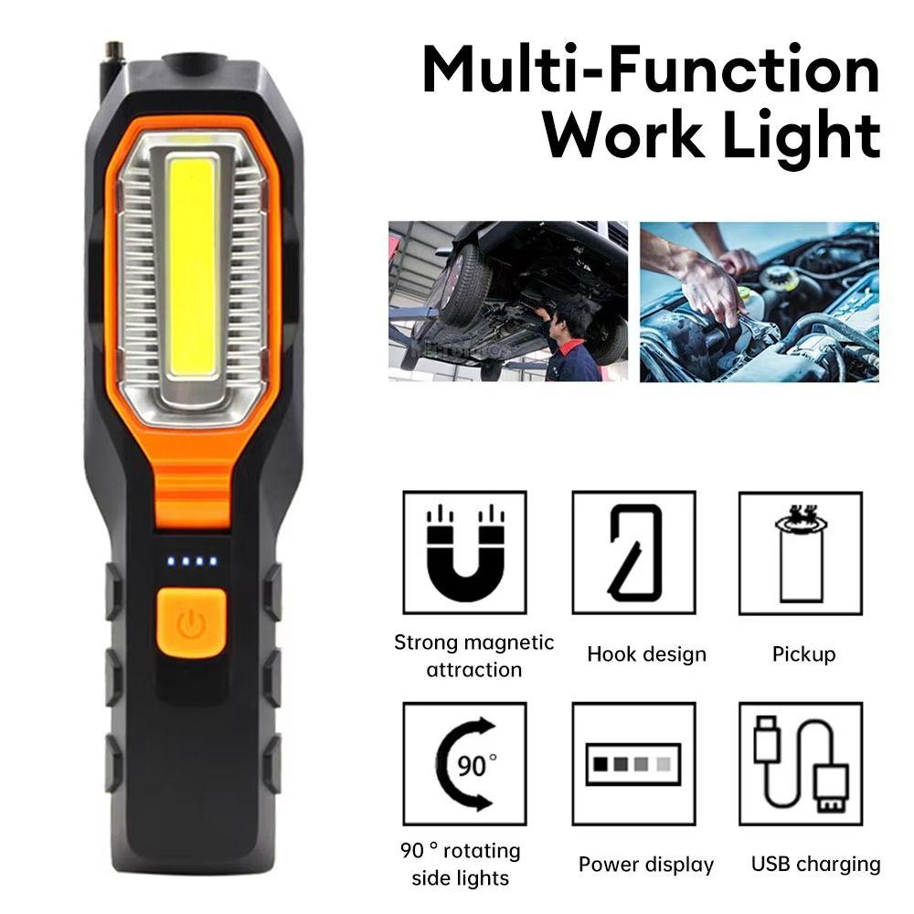 Plastic Hook Design Work Light Lightweight Warning Torch Car Garage Mechanic Lamp  Repair