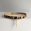 Vintage Leopard Print Choker Necklace for Women - Y2K Niche Style