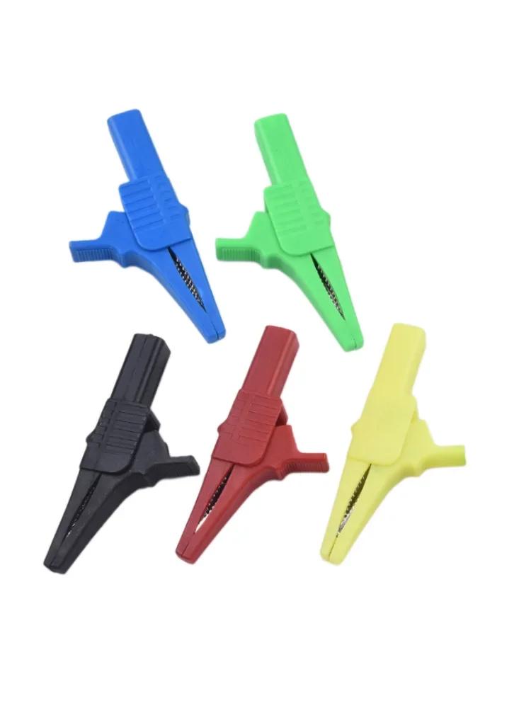 5PCS Copper Clips Rated 1000V 32A with 4mm Banana Socket Designed for Multimeter and Electrical Circuit Test Applications