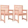 VidaXL Chaises de jardin 2 pcs 60x48x91 cm bois massif de douglas 824058
