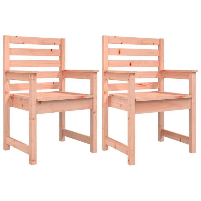 VidaXL Chaises de jardin 2 pcs 60x48x91 cm bois massif de douglas 824058