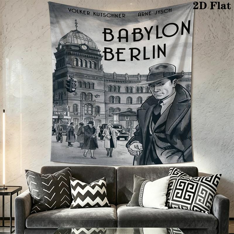Arazzo Muro di Berlino Babylon Appeso Estetico alla Parete Coperta in Tessuto Stampato Arazzi Decorativi per Camera da Letto Soggiorno Arredamento Casa