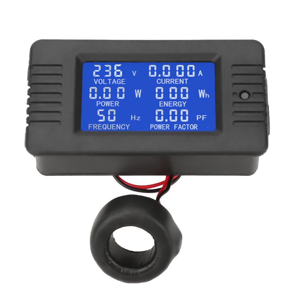 Digital AC Meter KWh Tester PEACEFAIR PZEM‑022 AC Digital Meter Power Energy Voltage Current Test With Closed Type CT 100A