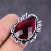 Natural Mozambique Garnet Gemstone 925 Sterling Silver Gift Ring Size 9.5 T7F66