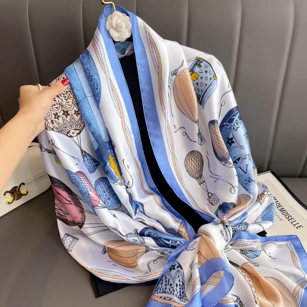 Hangzhou Seidenschal für Damen Vielseitiger modischer langer Überwurf für Frühling und Herbst für den Winter Dünner hochwertiger Schal