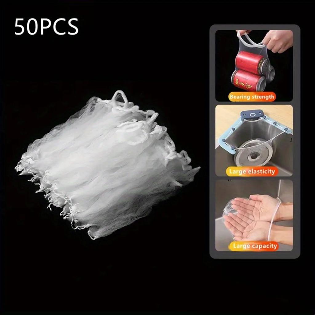 1pc Stainless Steel Sink Filter Drain Rack, Kitchen Mesh Bag Stand, Waste Garbage Net