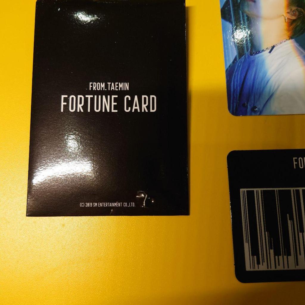 [USED] SHINee Taemin Korean Solo Concert Goods Fortune Card Rare