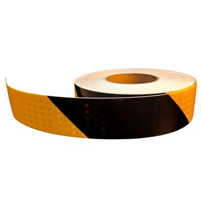5cm/10cm/15cm/20cm*5M Yellow-Black Reflective Material Right Twill Adhesive Reflectors Tape Waterproof Stickers Sheets For Truck