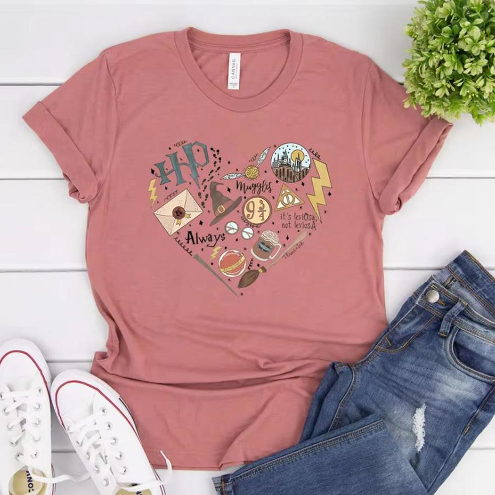 Magic Movie Inspired Shirt Wizard School Home Castle T-Shirt 9 3/4 Always Wizarding World Tees Matching Universal Trip Tshirt