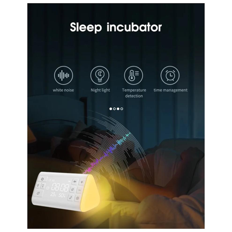 Private Model White Noise Machine Sleep Aid Breathing Light Alarm Cloc