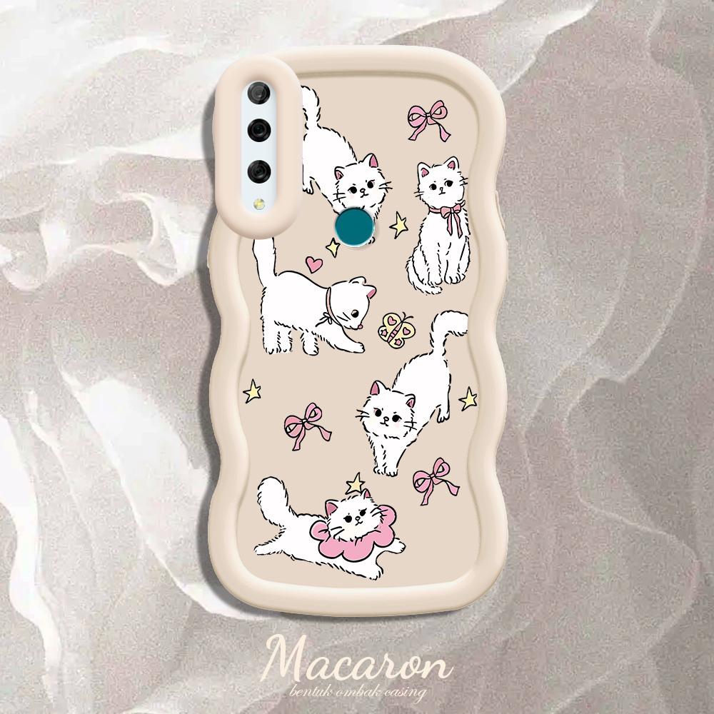 

Окрашенный узор Big Wave Edge Мягкий силиконовый материал Macaron чехол для телефона противоударный защитный резиновый чехол для iPhone Huawei Honor Infinix Tecno Infinix Smart 7 белый