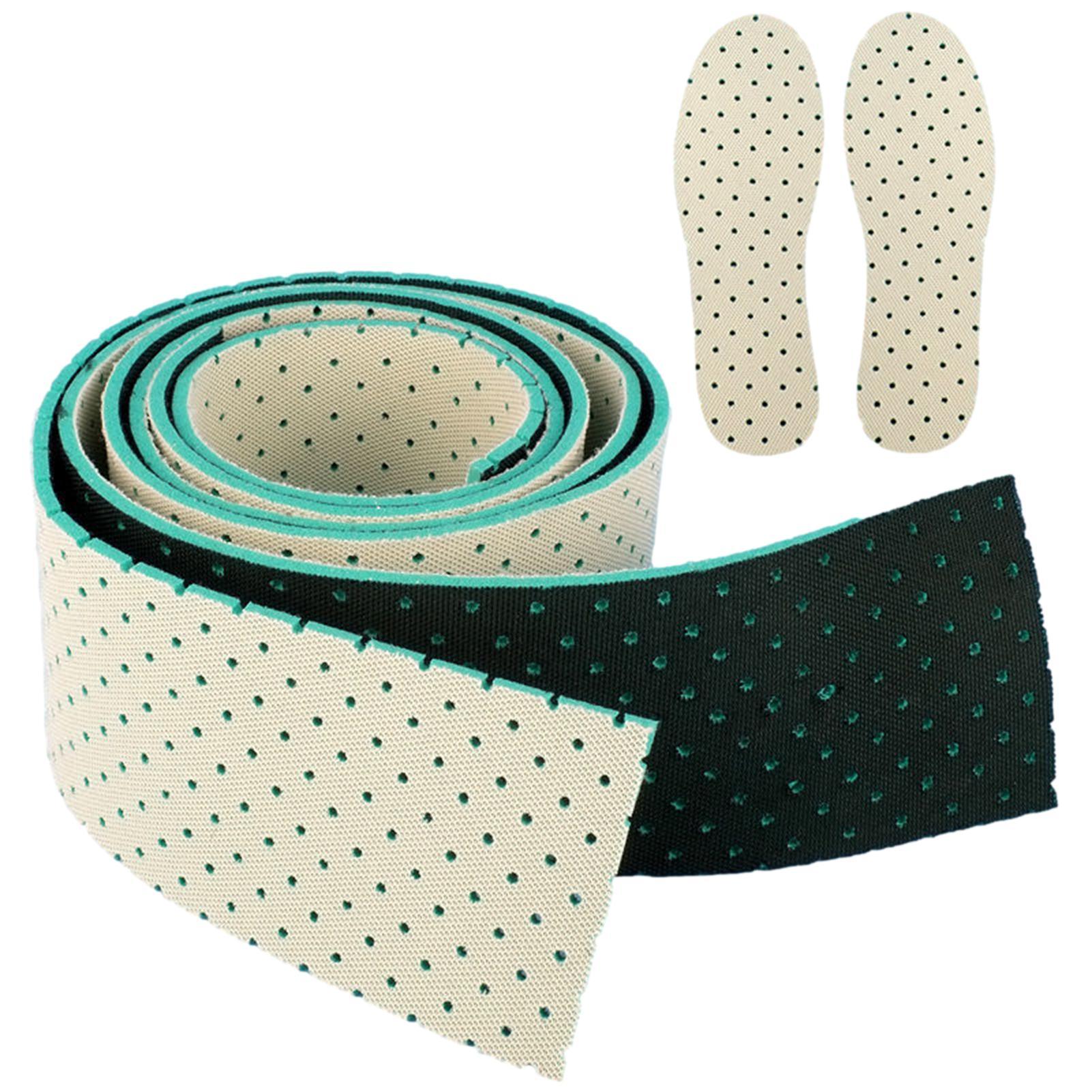 

Стельки для спортивной обуви | Дышащие саморежущиеся стельки для обуви в рулонах, 2 двусторонних цвета | Износостойкие чёрный