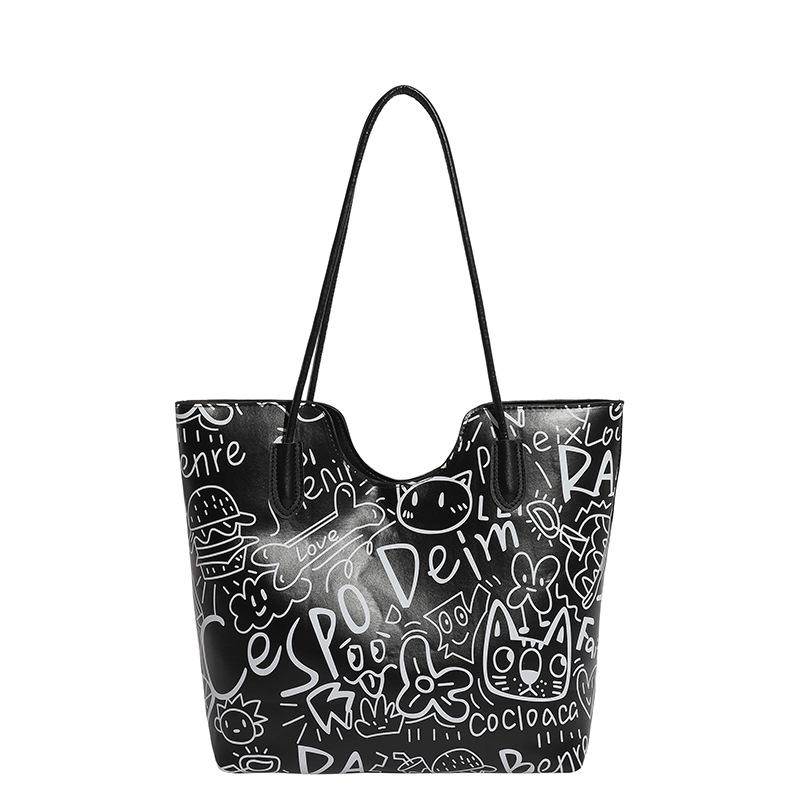 Autumn 2025 Women's Trendy Crossbody Shoulder Tote Bag - Large Capacity & Stylish Design