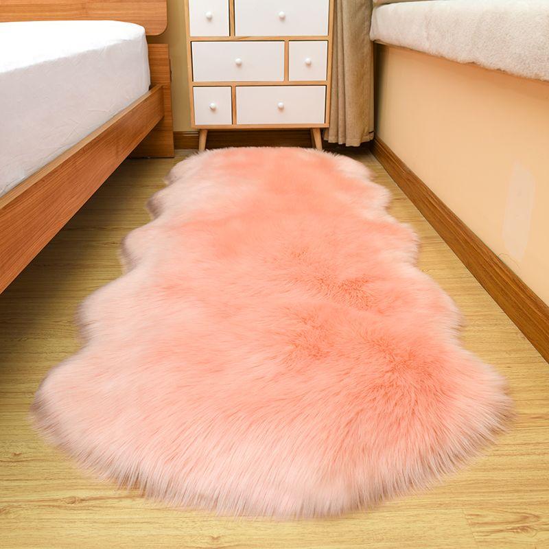 Tappeti Morbidi Irregolari per Camera da Letto Tappetini da Pavimento Peluche Tappeti in Lana Sintetica Soggiorno Salotto Soffice Tappeto da Comodino Cuscino per Divano