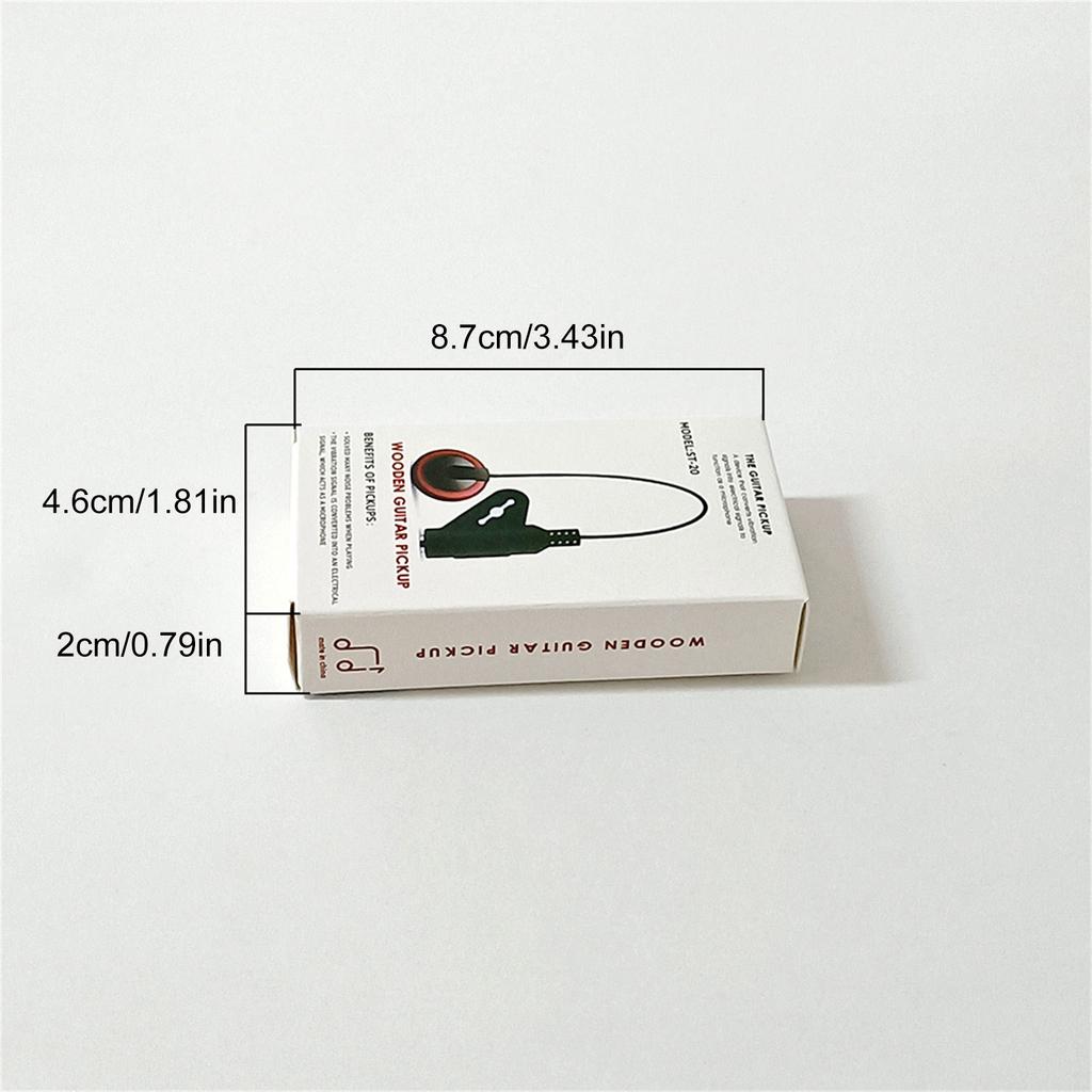 6.35mm Guitar Self Adhesive Microphone Pickup For Bass Violin Banjo Mandolin Ukulele Piezo Stable Contact Guitar Pickups