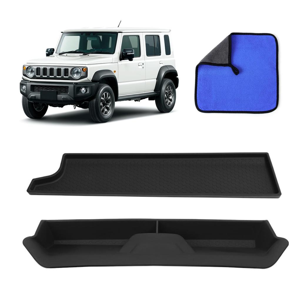 Karell New Jimny Dedicated Passenger Side Open Tray Mat Passenger Side Entry Grip Storage Tray of JC74/JB64/JB74 + (Set 2)