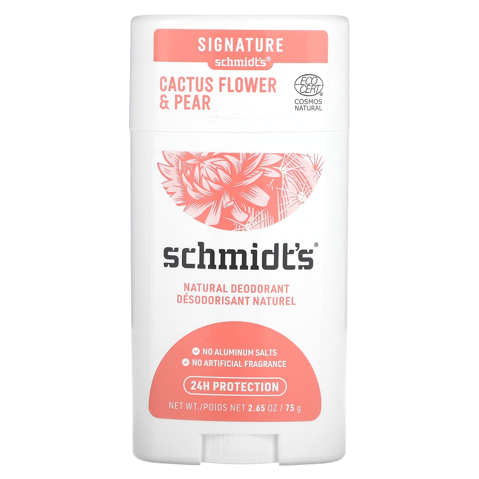 

Schmidt s, Natural Deodorant, Cactus Flower and Pear, 2.65 oz (75 g)