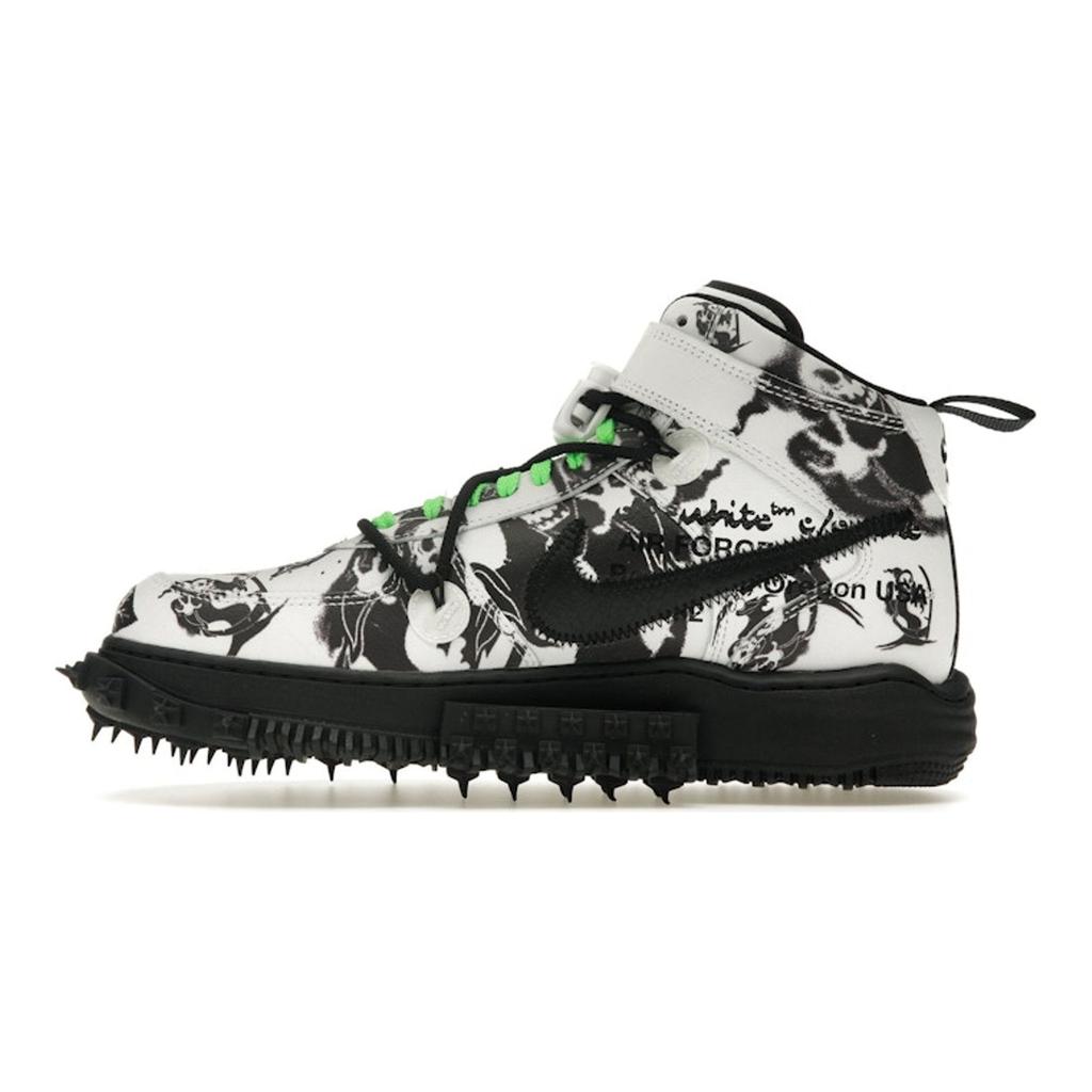Off-White x Nike Air Force 1 Mid SP Leder Grim Reaper Herren Sneaker Schwarz DR0500-102