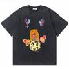 Washed Vintage Rapper Bladee  Hip Hop Oversized Tshirt Drain Gang Graphic Tshirt Men Women Fashion Artistic Sense T Shirts